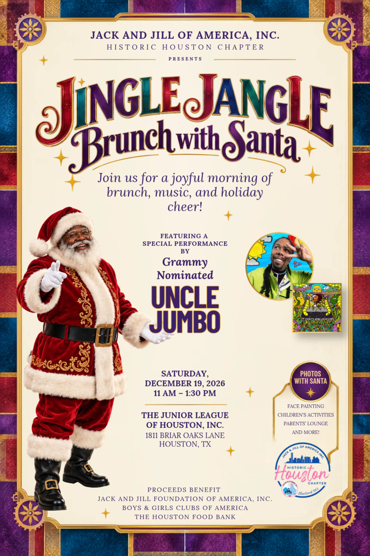 Historic Houston Chapter - Jingle Jangle Brunch with Santa logo