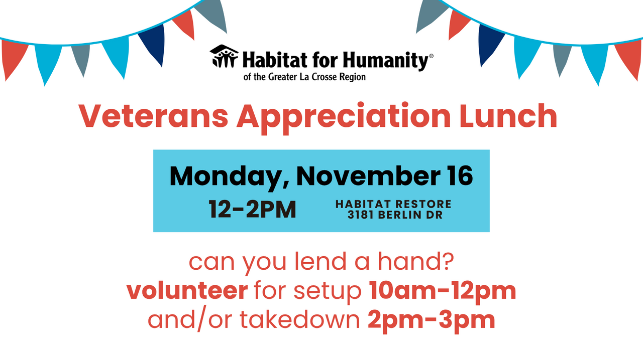 Veterans Appreciation Lunch 2026 Setup and Takedown Volunteers logo