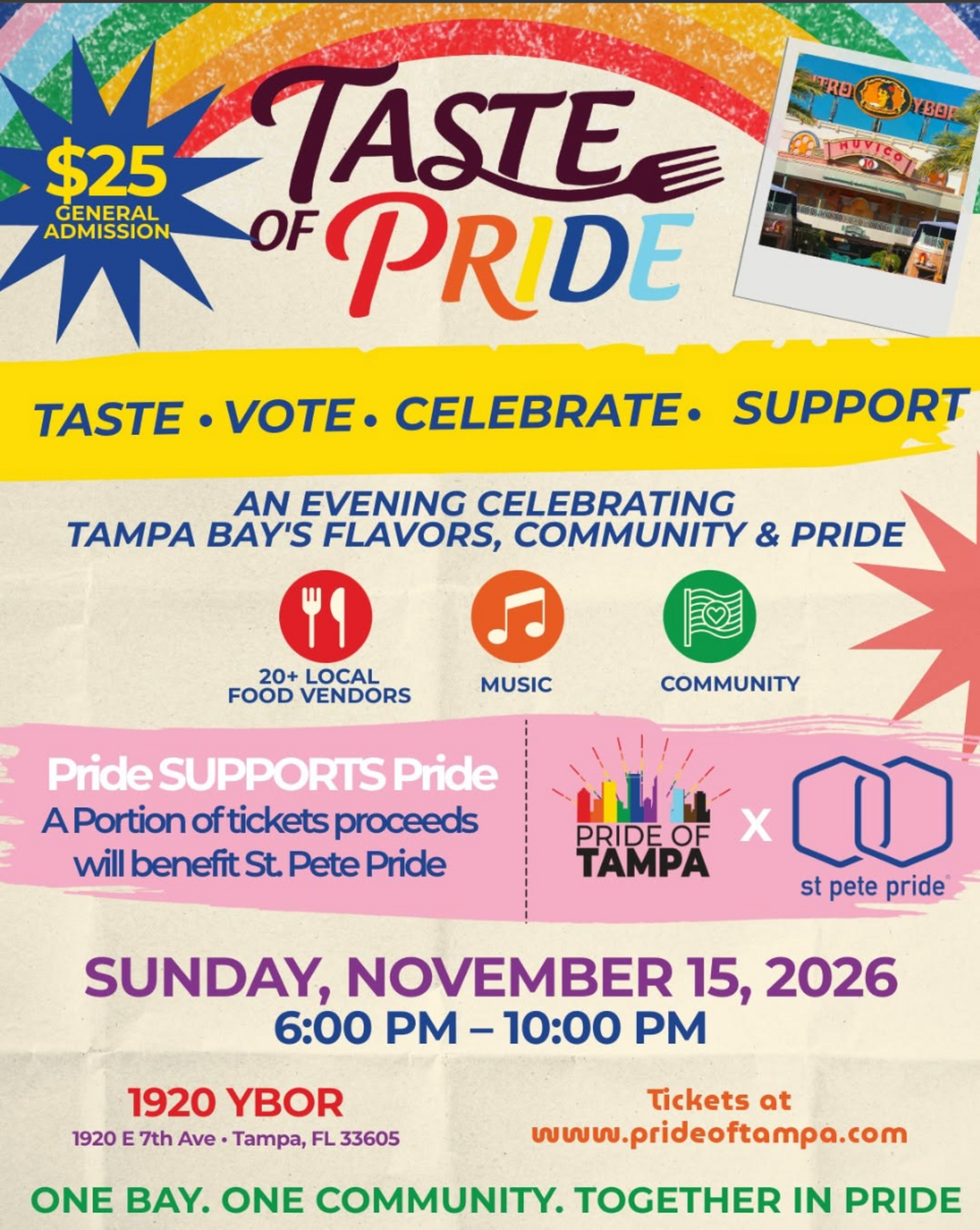 Florida - Tampa Taste of Pride 2026 logo