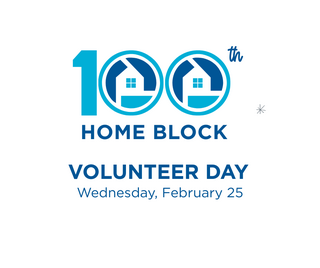 100th Home Volunteer Day logo