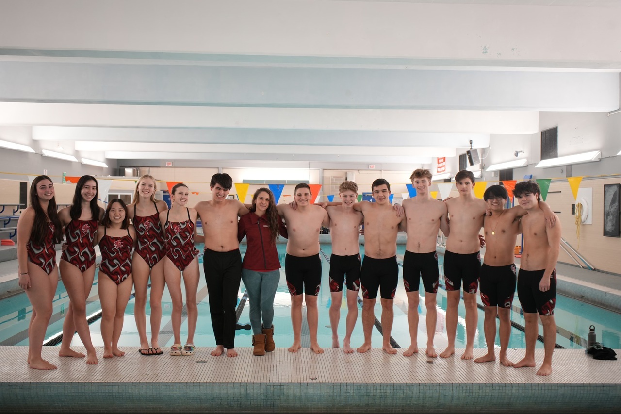 Cranston High School West Swim Team logo