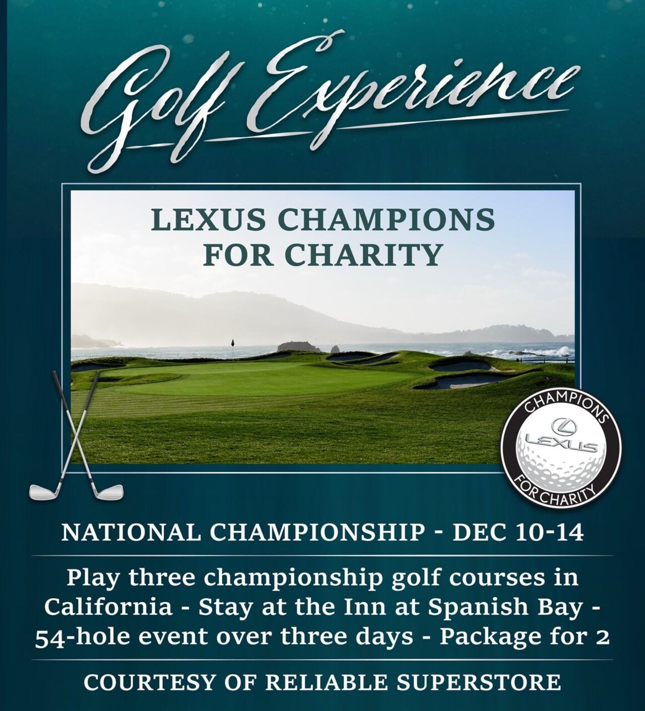 LIVE AUCTION ITEM: Lexus Champions for Charity Golf Experience logo