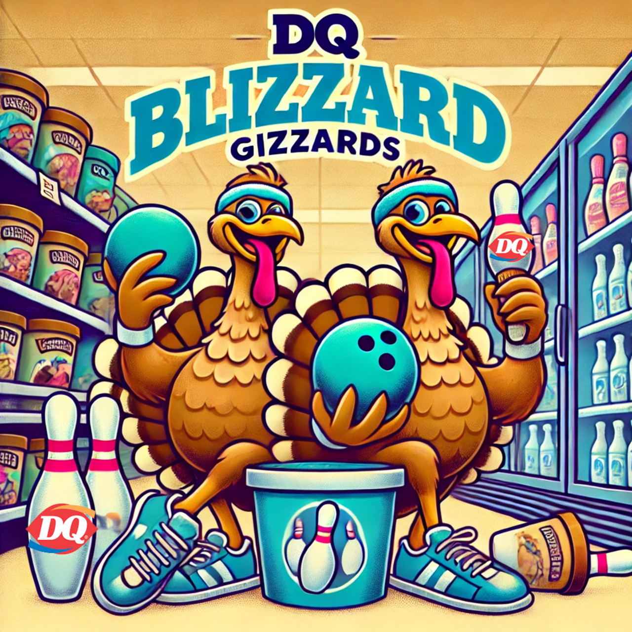 DQ Blizzard Gizzards logo