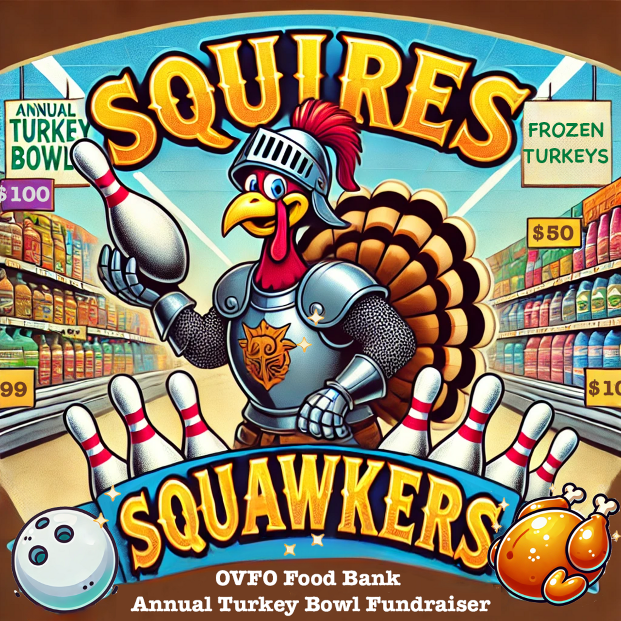 Squires Squawkers logo