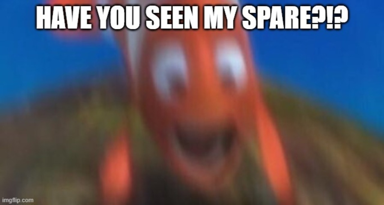 Have You Seen My Spare?!? logo