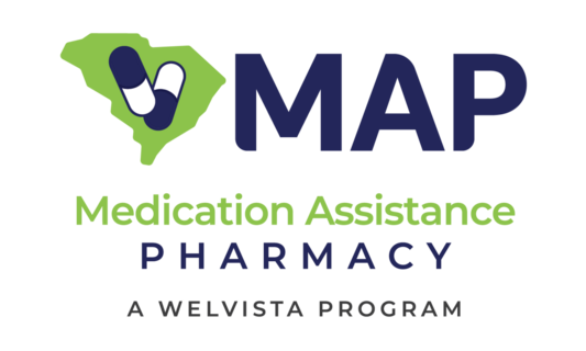 Medication Assistance Pharmacy through Welvista logo