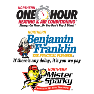 Northern One Hour, Northern Ben Franklin & Northern Mister Sparky logo