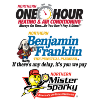 Northern One Hour, Northern Ben Franklin & Northern Mister Sparky logo