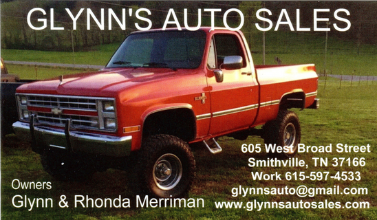 Glynn's Auto Sales logo