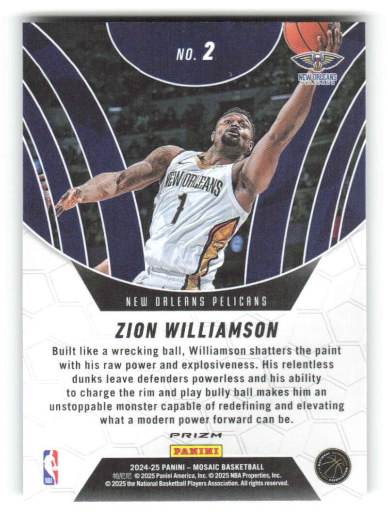 2024-25 Panini Mosaic Basketball Green Parallel Insert Singles