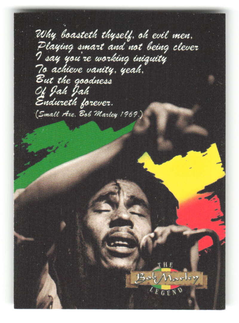 1995 Island Vibes The Bob Marley Legend Base Singles (Pick Your Cards)