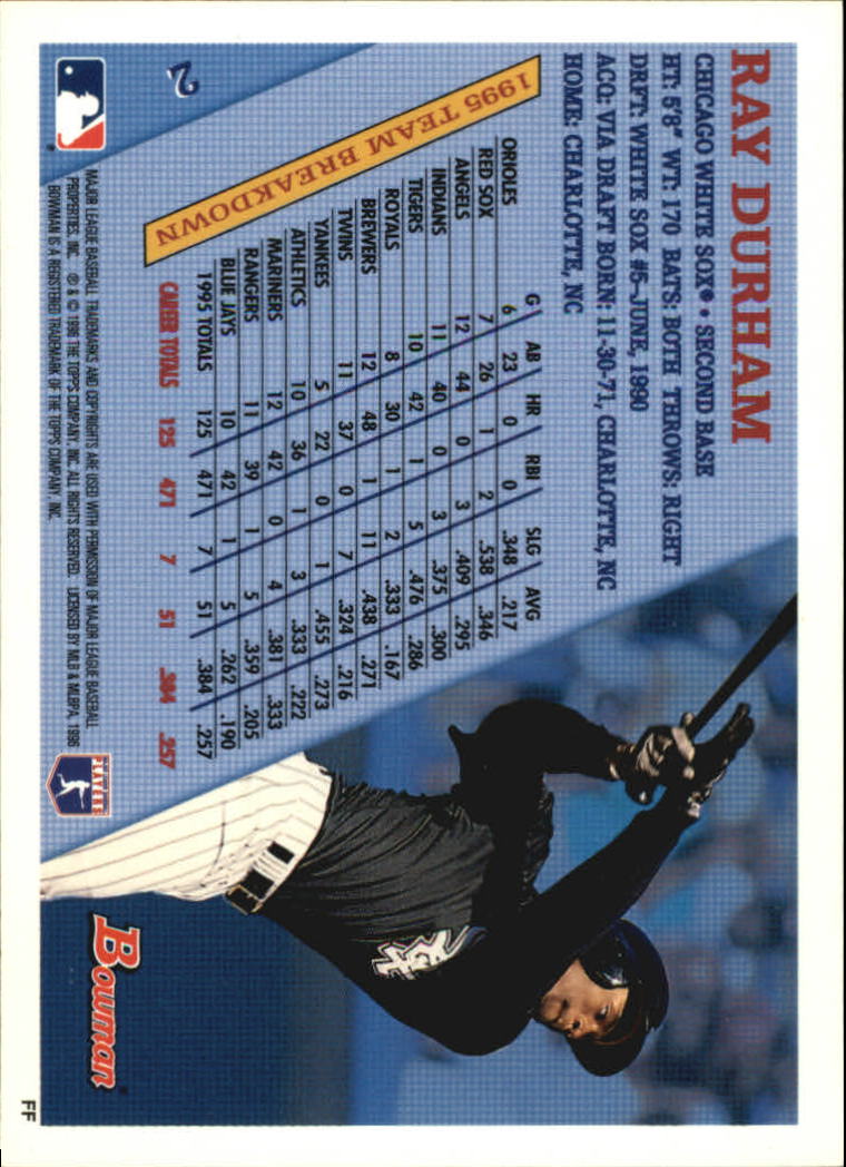 1996 Bowman Baseball Base Singles #1-133 (Pick Your Cards) - Picture 3 of 167