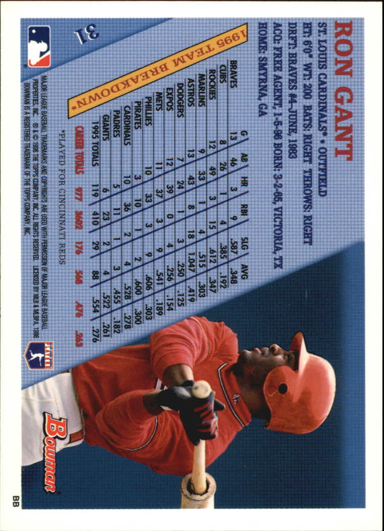 1996 Bowman Baseball Base Singles #1-133 (Pick Your Cards) - Picture 45 of 167