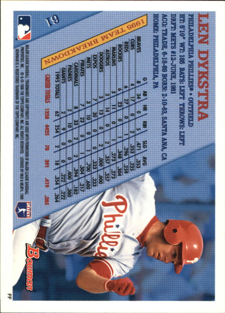 1996 Bowman Baseball Base Singles #1-133 (Pick Your Cards) - Picture 85 of 167