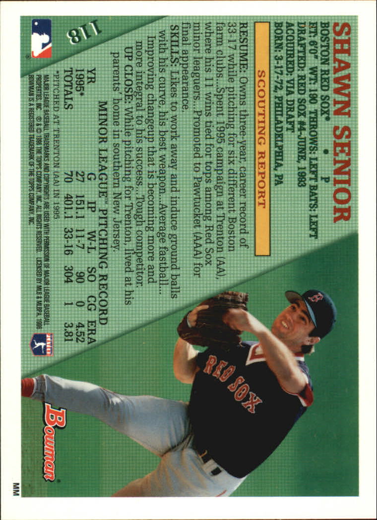 1996 Bowman Baseball Base Singles #1-133 (Pick Your Cards) - Picture 149 of 167