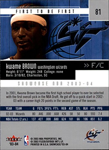 Kwame Brown NBA Select from Base, RC Rookie, & Jersey Singles (Pick Your Cards) - Bild 18 von 100