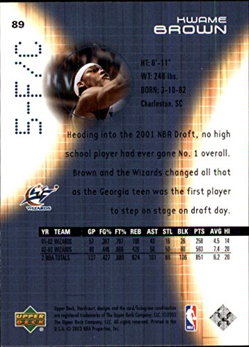 Kwame Brown NBA Select from Base, RC Rookie, & Jersey Singles (Pick Your Cards) - Bild 30 von 100