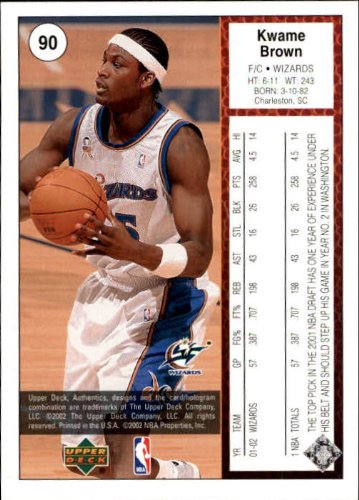 Kwame Brown NBA Select from Base, RC Rookie, & Jersey Singles (Pick Your Cards) - Bild 36 von 100