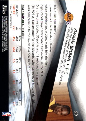 Kwame Brown NBA Select from Base, RC Rookie, & Jersey Singles (Pick Your Cards) - Bild 60 von 100