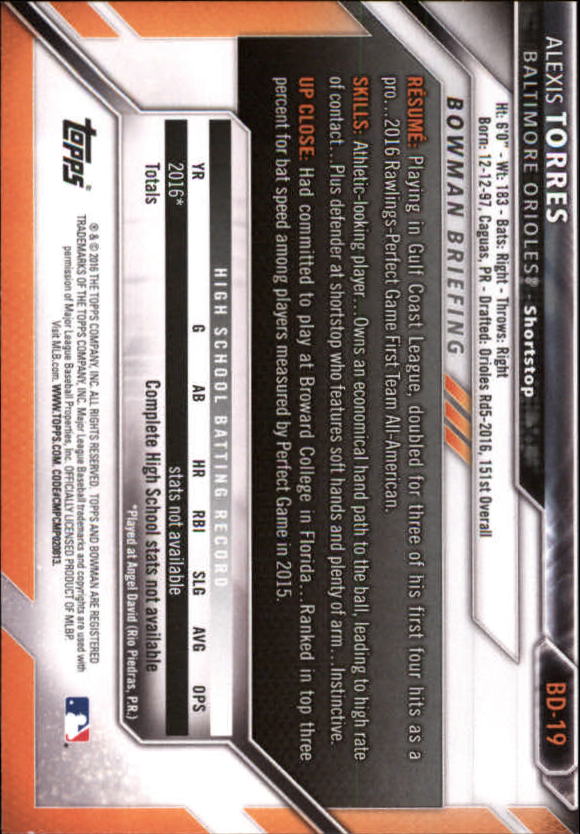 2016 Bowman Draft Baseball Singles #2-100 (Pick Your Cards) - Picture 25 of 157