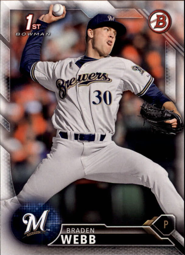 2016 Bowman Draft Baseball Singles #2-100 (Pick Your Cards) - Picture 126 of 157