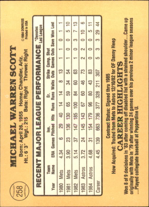 1985 Donruss Baseball Base Singles #256-510 (Pick Your Cards) - Picture 7 of 489