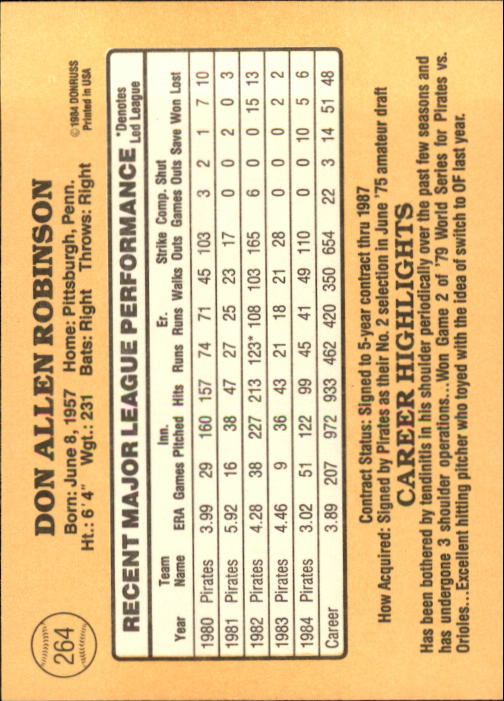 1985 Donruss Baseball Base Singles #256-510 (Pick Your Cards) - Picture 19 of 489