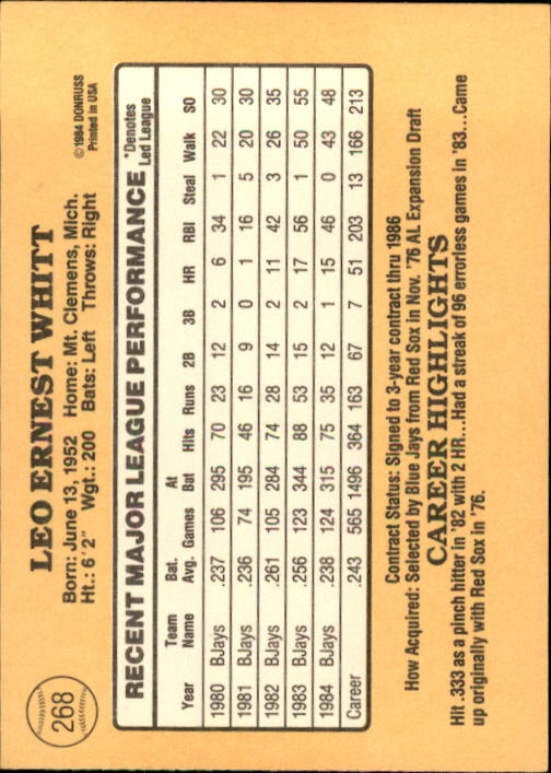 1985 Donruss Baseball Base Singles #256-510 (Pick Your Cards) - Picture 27 of 489