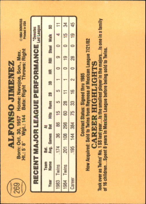 1985 Donruss Baseball Base Singles #256-510 (Pick Your Cards) - Picture 29 of 489