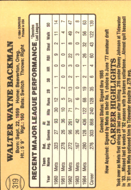 1985 Donruss Baseball Base Singles #256-510 (Pick Your Cards) - Picture 121 of 489