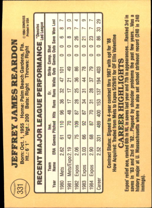 1985 Donruss Baseball Base Singles #256-510 (Pick Your Cards) - Picture 143 of 489