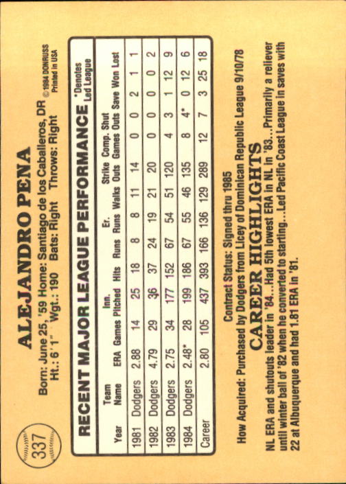 1985 Donruss Baseball Base Singles #256-510 (Pick Your Cards) - Picture 155 of 489