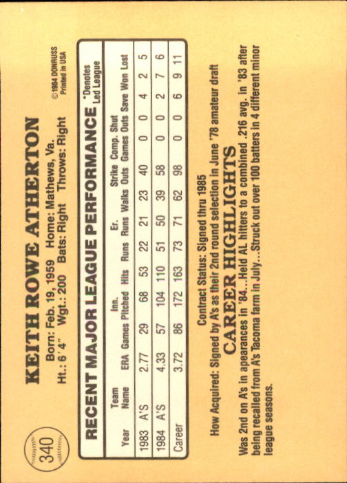 1985 Donruss Baseball Base Singles #256-510 (Pick Your Cards) - Picture 161 of 489