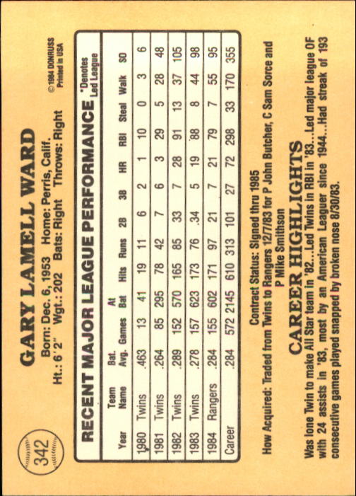 1985 Donruss Baseball Base Singles #256-510 (Pick Your Cards) - Picture 165 of 489