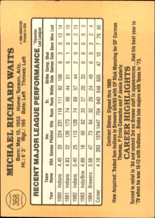 1985 Donruss Baseball Base Singles #256-510 (Pick Your Cards) - Picture 215 of 489