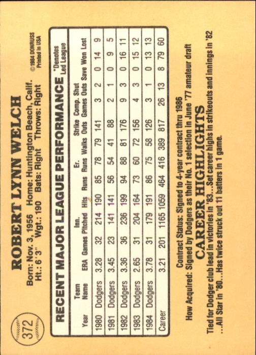 1985 Donruss Baseball Base Singles #256-510 (Pick Your Cards) - Picture 223 of 489