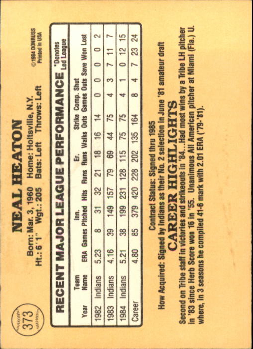 1985 Donruss Baseball Base Singles #256-510 (Pick Your Cards) - Picture 225 of 489