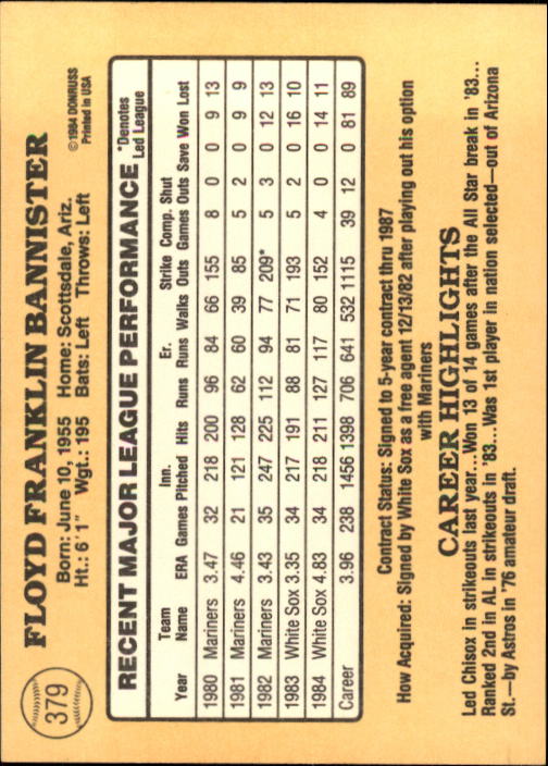 1985 Donruss Baseball Base Singles #256-510 (Pick Your Cards) - Picture 237 of 489