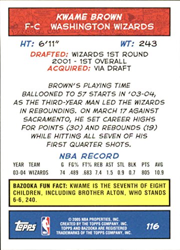 Kwame Brown NBA Select from Base, RC Rookie, & Jersey Singles (Pick Your Cards) - Bild 66 von 100