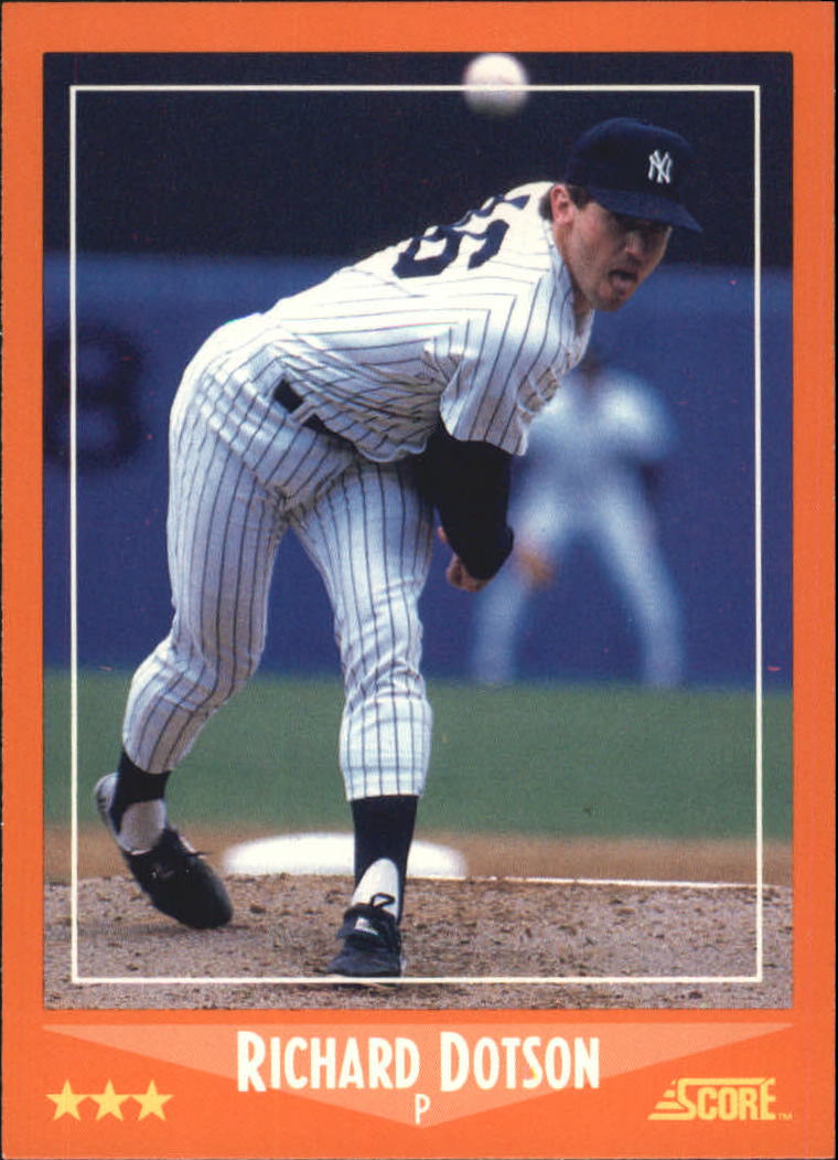 1988 Score Rookie/Traded Baseball Base Singles (Pick Your Cards) - Picture 108 of 187