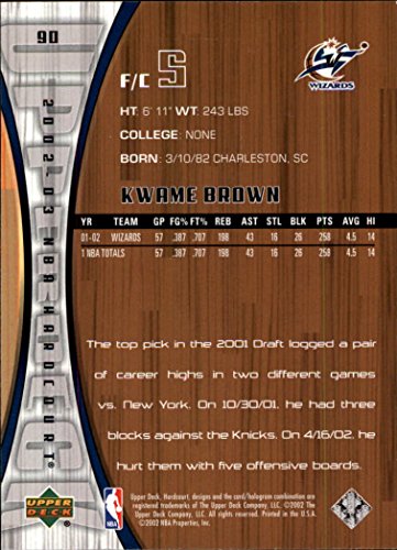 Kwame Brown NBA Select from Base, RC Rookie, & Jersey Singles (Pick Your Cards) - Bild 90 von 100