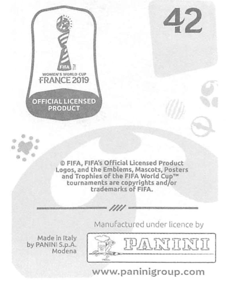 2019 Panini FIFA Women's World Cup Stickers Pick From List With Foils 1-240 - Picture 85 of 481