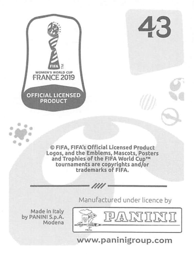 2019 Panini FIFA Women's World Cup Stickers Pick From List With Foils 1-240 - Picture 87 of 481