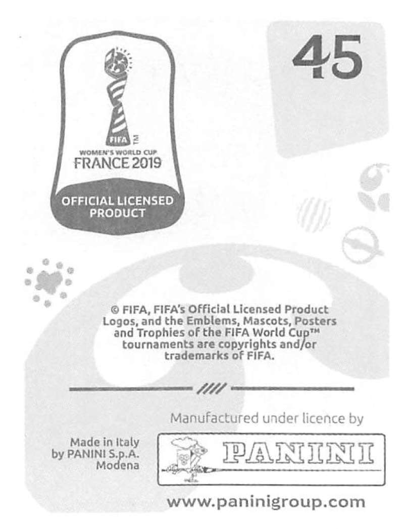 2019 Panini FIFA Women's World Cup Stickers Pick From List With Foils 1-240 - Picture 91 of 481