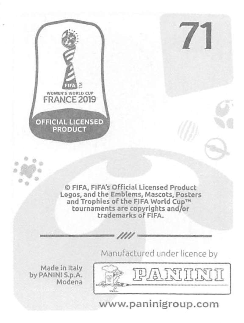 2019 Panini FIFA Women's World Cup Stickers Pick From List With Foils 1-240 - Picture 143 of 481