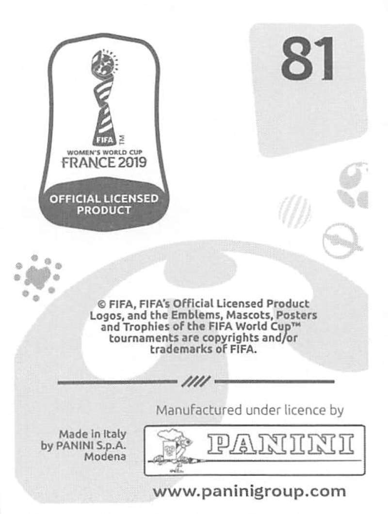 2019 Panini FIFA Women's World Cup Stickers Pick From List With Foils 1-240 - Picture 163 of 481