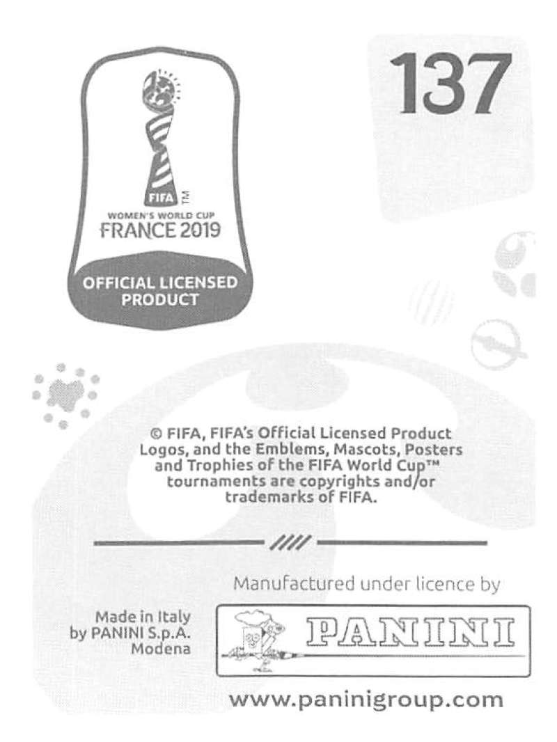 2019 Panini FIFA Women's World Cup Stickers Pick From List With Foils 1-240 - Picture 275 of 481