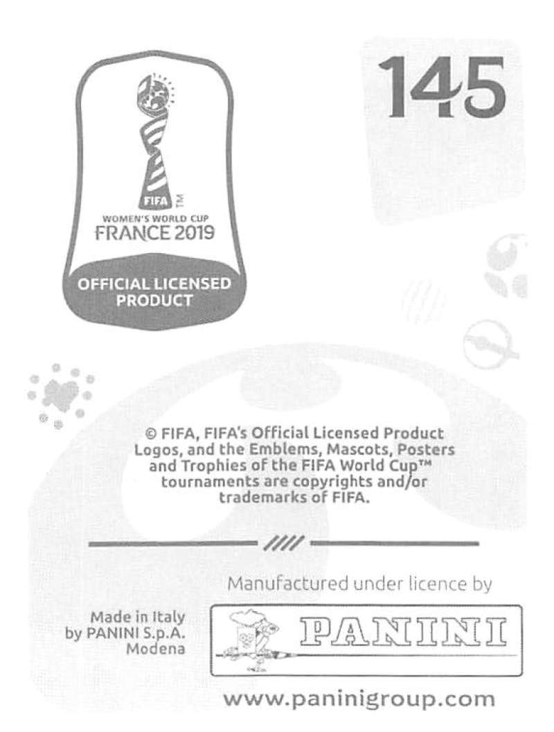 2019 Panini FIFA Women's World Cup Stickers Pick From List With Foils 1-240 - Picture 291 of 481