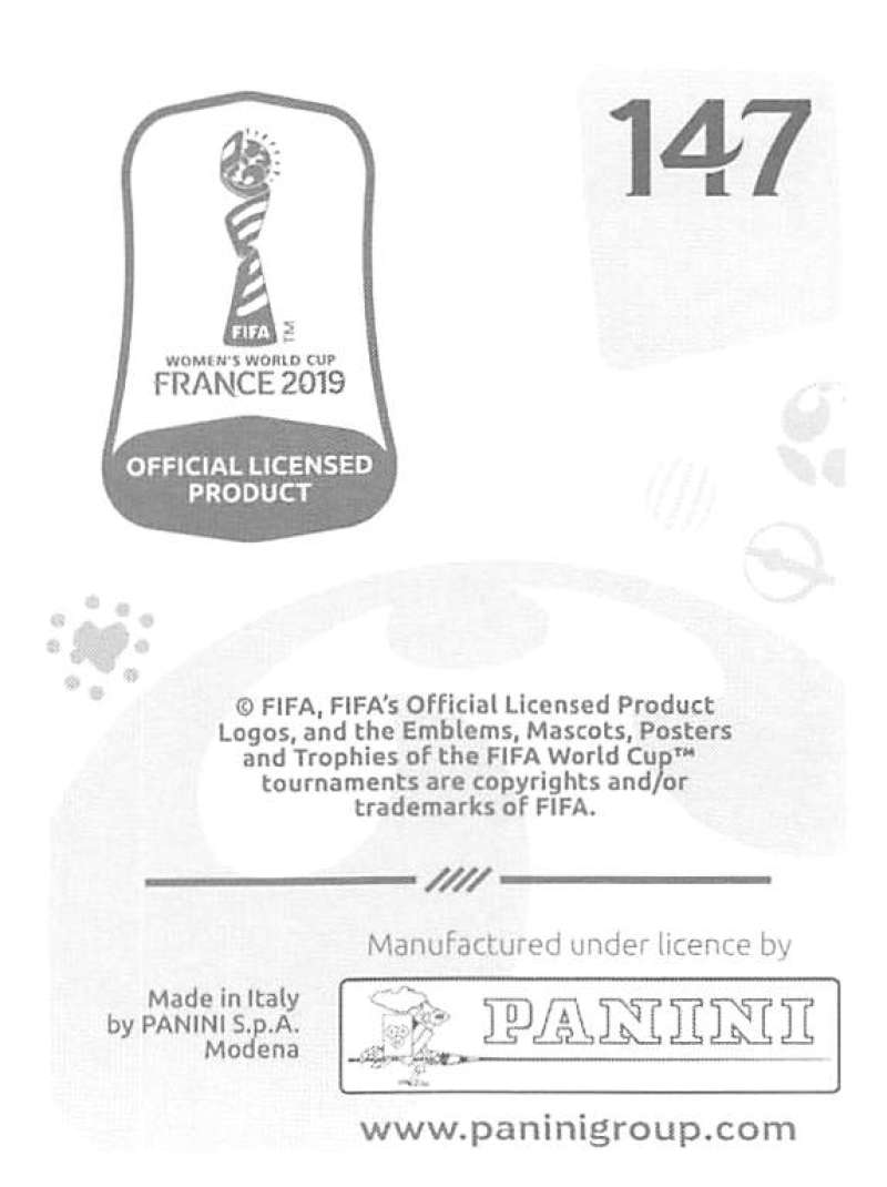 2019 Panini FIFA Women's World Cup Stickers Pick From List With Foils 1-240 - Picture 295 of 481