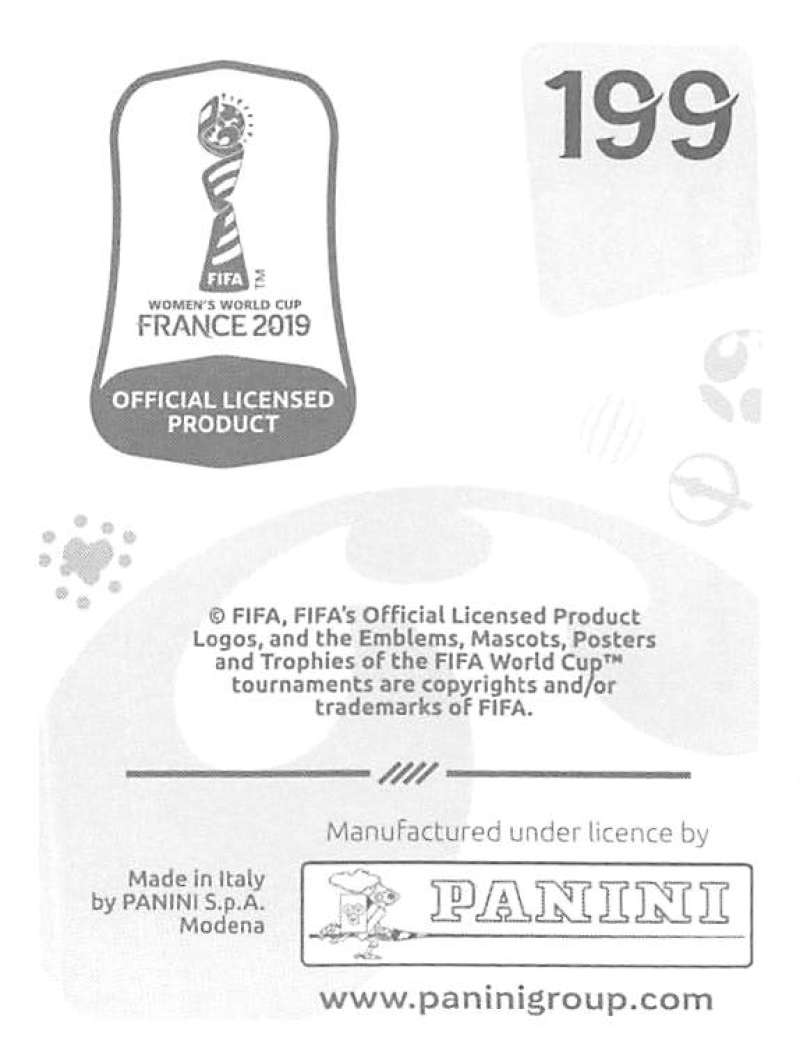 2019 Panini FIFA Women's World Cup Stickers Pick From List With Foils 1-240 - Picture 399 of 481